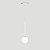 Lustre Pendente ON LY - BRANCO com globo de vidro Branco - Imagem 4