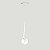 Lustre Pendente ON LY - BRANCO com globo de vidro Branco - Imagem 8