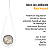 Pendente Lustre On Drop BRANCO globo de vidro FUMÊ - Imagem 9