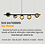 Lustre Pendente Figo PRETO - 5 Globos Esfera de Vidro Âmbar - Imagem 7