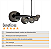 Lustre Pendente Figo PRETO - 5 Globos Esfera de Vidro Fumê - Imagem 6
