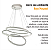 Lustre Pendente Ring 3 Aros 105w 3000k- Branco - Imagem 11