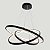 Lustre Pendente Ring 3 Aros 105w 6000k- Preto - Imagem 4