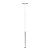 Pendente Tubo Palito 30cm - Branco com Anel Prata - Imagem 1