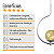 Pendente Lustre On Loop PRATA com globo de vidro AMBAR - Imagem 6
