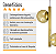 Lustre Pendente Figo OURO - 2 Globos Esfera de Vidro Âmbar - Imagem 4