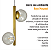 Lustre Pendente Figo OURO - 2 Globos Esfera de Vidro Fumê - Imagem 5