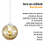 Pendente Globo Esfera de Vidro Âmbar 14cm - BRANCO - Imagem 5