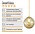 Pendente Globo Esfera de Vidro Âmbar 14cm - OURO - Imagem 4