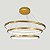 Lustre Pendente Ring 3 Aros 105w 3000k- Ouro - Imagem 2