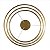 Lustre Pendente Ring 3 Aros 105w 3000k- Ouro - Imagem 7