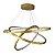 Lustre Pendente Ring 3 Aros 105w 6000k- Ouro - Imagem 8