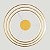 Lustre Pendente Ring 3 Aros 105w 6000k- Ouro - Imagem 6