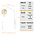 Arandela New Figo Branco c/ plug e interruptor - Vidro Âmbar - Imagem 7