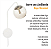 Arandela New Figo Branco c/ plug e interruptor - Vidro Fumê - Imagem 8