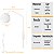 Arandela New Figo Branco c/plug e interruptor - Vidro Branco - Imagem 7