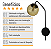 Arandela New Figo Preto c/ plug e interruptor - Vidro Âmbar - Imagem 8