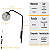 Arandela New Figo Preto c/ plug e interruptor - Vidro Fumê - Imagem 7