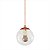 Pendente Globo Esfera de Vidro Cristal 14cm - BRONZE - Imagem 1