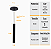 Kit 2 Pendente Tubo Palito 30cm - Preto + Lampada LED 4W - Imagem 4