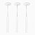 Kit 3 Pendente Tubo Palito Moderno 30cm - Branco - Imagem 1