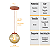 Pendente BRONZE C/ Globo de Vidro AMBAR de 14cm + LED 2W - Imagem 4