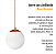 Pendente BRONZE C/ Globo de Vidro BRANCO de 14cm + LED 2W - Imagem 6