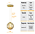 Pendente OURO C/ Globo de Vidro AMBAR de 14cm + LED 2W - Imagem 4