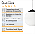 Pendente Globo Esfera de Vidro Branco Fosco 20cm - PRETO - Imagem 8