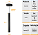 Pendente Tubo Palito 45cm - Preto + Lampada LED 4W - Imagem 5