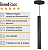 Kit 3 Pendente Tubo Palito Moderno 45cm - Preto - Imagem 3