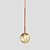 Kit 2 Pendentes ON LY - BRONZE com globo de vidro Âmbar - Imagem 5