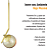 Kit 2 Pendentes ON LY - DOURADO com globo de vidro Âmbar - Imagem 7