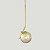 Kit 2 Pendentes ON LY - DOURADO com globo de vidro Âmbar - Imagem 3