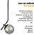 Kit 2 Pendentes On Ly PRETO com globo esfera de vidro Fume - Imagem 7