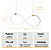 Lustre Design Moderno KNOT 38w - Silicon LED 3000K - OURO - Imagem 6