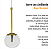 Pendente Globo Esfera de Vidro 12cm - OURO - Vidro Cristal - Imagem 7