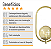 Arandela ONLINE  DOURADO Globo de Vidro AMBAR + LED 5W - Imagem 8