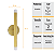 Arandela Parede Slim Billy OURO com 2  LED G9 5W - Imagem 5