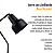 Kit com 2 Luminárias Coluna Abajur Piso Chão Spot City - Preto - Imagem 6