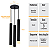 Pendente Triplo Tubo Palito Moderno 30cm Preto + LED 4w - Imagem 2