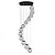 Lustre Grande Pendente Medusa PRETO - 12 Globos Vidro Branco - Imagem 5