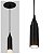 Lustre Pendente Decorativo Design 3D - ABS174 - PRETO - Imagem 1
