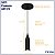 Lustre Pendente Decorativo Design 3D - ABS174 - PRETO - Imagem 4