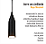Lustre Pendente Decorativo Design 3D - ABS174 - PRETO - Imagem 7
