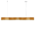 Lustre Madeira Retangular Linear LED Integrado 150cm -SNK 02 - TAUARI Branco Quente - Imagem 7