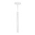 Pendente Tubo Palito 45cm - Branco - Imagem 1