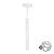 Pendente Tubo Palito 45cm - Branco + Lâmpada LED 4W - Imagem 1