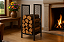 Suporte Porta Lenha Metal 40x75cm - Vertical Organizador - Imagem 6