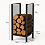 Suporte Porta Lenha Metal 40x75cm - Vertical Organizador - Imagem 2